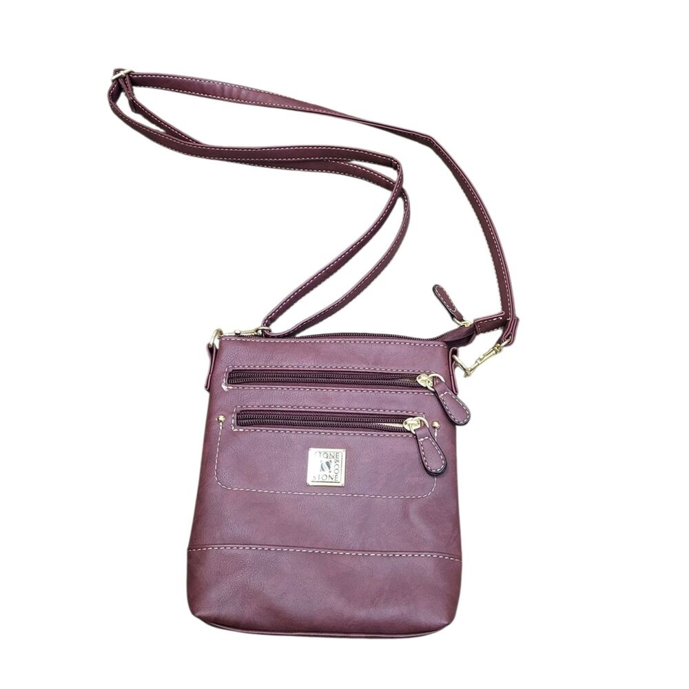 Stone & Co. Crunch Leather Convertible Crossbody Bag